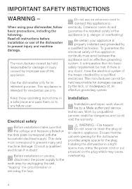 Checked the fuse and plug and all seem ok … read more. Miele Dishwasher Manual L0522968