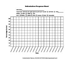 Articulation Progress Chart Freebie