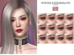 Lisaminicatsims Lmcs Kpop Idol Eyeshadow N13 Kpop Idol Idol Sims 4