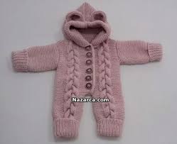1 2 Yas Orgu Kapusonlu Bebek Tulumu Yapimi Nazarca Com Baby Knitting Patterns Bebek Tulumu Orgu