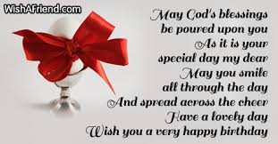 May God S Blessings Be Poured Upon Christian Birthday Wish