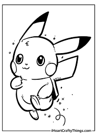 Free printable pokemon coloring pages pok mon go pikachu waving coloring page free printable pages for. 30 Powerful Pikachu Coloring Pages