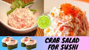 The real story behind imitation crab meat. How To Make Spicy Crab Salad For Sushi Best Recipe 2019 How To Make Sushi Series 14 Youtube