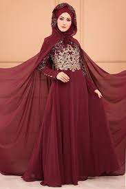 modaselvim abiye seyyar pelerinli pulpayet abiye ygs6146 s bordo clothes for veiled women fashion hijab wedding dresses