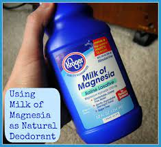 It's slightly alkaline and is used as a drug treatment for this is why milk of magnesia works so well as a deodorant! One Ingredient Milk Of Magnesia Deodorant Whole Natural Life