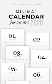Download free printable 2021 calendar as word calendar template. 2020 Free Printable Calendar Minimal Modern Calendar Printable