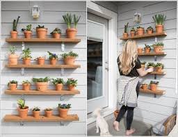 10 Wonderful Diy Outdoor Planter Shelf Ideas Diy Planters Outdoor Outdoor Planters Diy Outdoor
