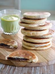 Red Bean Flatbread Roti Pipih Isi Pasta Kacang Merah Tanpa Oven Flatbread Kacang Merah Kacang