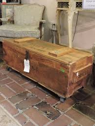 See how an old trunk gets a complete transformation, not to mention, new. Army Trunk Coffee Table On Wheels Form Function