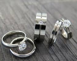 Choose from a variety of colorful sapphires, from pink and green to radiant blue. Wedding Sets Collection Pure Titanium Rings Titanium Rings