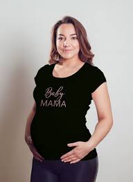 Baby Mama Maternity Shirt Rose Gold Boho Clothing Mama Bear Etsy