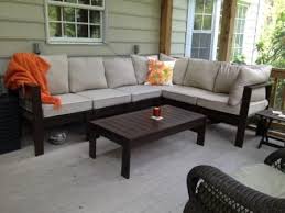 First Project Outdoor Sectional With Coffee Table Do It Yourself Home Projects From A Contemporary Patio Furniture Diy Outdoor Furniture Diy Patio Furniture