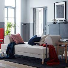 Divano Letto Con Cuscini E Tavolino Agganciabile Ikea Scrivania Da Salotto Salotti Rossi Arredamento
