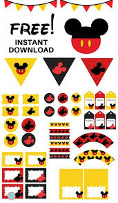 Free Mickey Mouse Party Printables Magical Printable Mickey Mouse Decorations Mickey Mouse Invitation Mickey Mouse Party Decorations