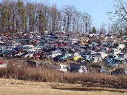 Junkyards Huge Part Of My Childhood Abandoned Cars Junkyard Old Classic Cars