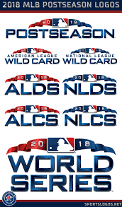 American football league logo royalty free vector image american football league logos. Mlb Unveils Logos For All 2018 Postseason Rounds Sportslogos Net News