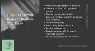 For only $9, you can get high quality essay or opt for their extra features to get the best academic paper possible. Essay Fixer Free Online Improve Your Writing Skills