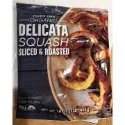 Delicata squash is a mild squash similar to butternut, which is a suitable replacement squash if you cannot find delicata. Trader Joe S Delicata Squash Sliced Roasted Calories Nutrition Analysis More Fooducate