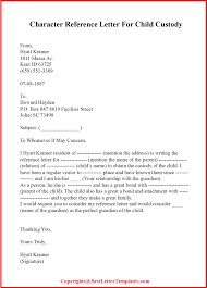 Free sample letters to a judge for leniency click here to get file. Sample Character Reference Letter For Court Child Custody Pdf Best Letter Templates