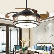 Get free shipping on qualified ceiling fans with lights or buy online pick up in store today in the lighting department. Traditional Drum Ceiling Fan Led Metal Semi Flush Mount Light In Black Wall Remote Control Frequency Conversion Beautifulhalo Com