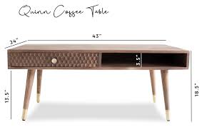 Check spelling or type a new query. Quinn Solid Wood Mid Century Modern Gold Coffee Table Beehive Edloe Finch Furniture Co