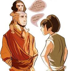 Being the avatar after aang, korra was tasked with protecting a world that was progressing toward greater unity and recovery after the hundred years aang had built the united republic and made the avatar a global public figure. Airbender All Grown Up Avatar Aang Toph And Lin Avatar Aang And Toph Are Friends Lin Toph S Daughter The Last Airbender Avatar Airbender Avatar Aang