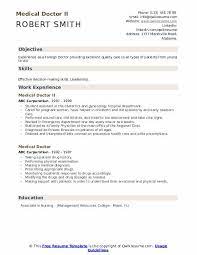 You fill them when you are confident and sure that you are willing and able to release your medical information for sharing. Medical Doctor Resume Samples Qwikresume