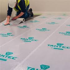 This transparent herringbone carpet protector is suitable for domestic foot traffic. Taktec Carpet Protection Film 100m X 600mm Lawsons