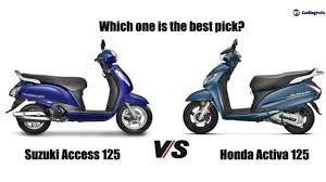 Compare Honda Activa 125 Vs Suzuki Access 125 Price Specs