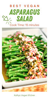 Asparagus Salad Recipe Roasted Asparagus Kathy S Vegan Kitchen Recipe Asparagus Salad Recipe Asparagus Asparagus Salad