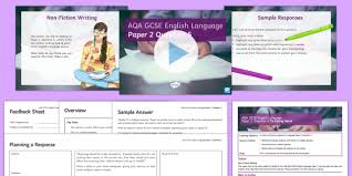 Quickfire notes aqa english language paper 1: Aqa Language Paper 2 Question 5 Lesson Pack Teacher Made