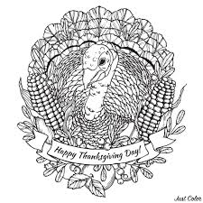 This coloring sheet will make a great decoration to hang up during the holidays. Happy Thanksgiving Turkey Mandala Thanksgiving Adult Coloring Pages