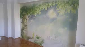Masal Diyari Perili Agac Ev Cocuk Bebek Odasi 3d Duvar Kagidi Uygulamasi Duvar Kagidi 3d Duvar Kagidi Duvar