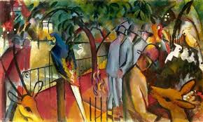 August Macke 1887 1914 Zoologischer Garten I Idee Farbe Kunstlerbedarf Blauer Reiter