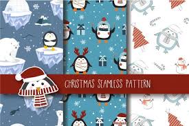 Download Fun And Cute Christmas Vector Graphics Christmas Seamless Pattern Background Winter Pattern Wrapping Paper Patt Seamless Patterns Creative Graphics Graphic SVG Cut Files