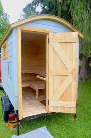 mobile trailer sauna by rob licht custom saunas mobile sauna sauna diy wood sauna