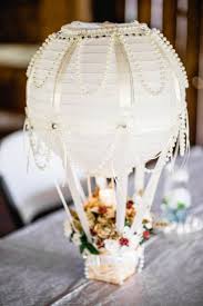 Hot Air Balloon Centerpiece Made For My Son S Wedding Diy Hot Air Balloons Hot Air Balloon Centerpieces Hot Air Balloon Wedding Centerpiece