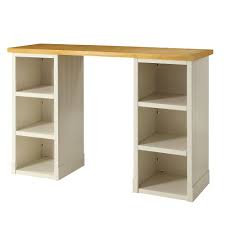 Usl Sidney Polar White With Solid Wood Top Craft Desk Woodworking Desk Plans Diy Standing Desk Woodworking Desk