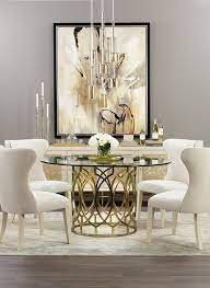 Salon Round Dining Table Modern Glamour Dining Room Room Ideas Dining Room Furniture Modern Dining Room Design Modern Modern Dining Room Set