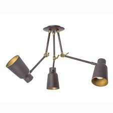 Adjustable ceiling spotlights let you direct the light wherever you want it. Leds C4 Funk 3 Arm Hinged Ceiling Spot Light Fitting Style From Dusk Lighting Uk