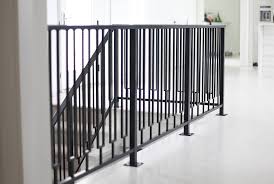 Our builder gave us the option of upgrading to a white stair rail or have an tuscan style iron rail. Stocking Residence Custom Black Steel Staircase Railing Factor Fabrication Des Moines Iowa Overall H 2 Factor Fabrication