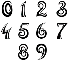 Black fifty five number tattoo design. 25 Number Tattoo Designs