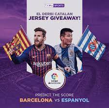 Futbol club barcelona, commonly referred to as barcelona and colloquially known as barça, is a catalan professional football club based in b. Predict The Score Barcelona Vs Espanyol Win An Authentic Laliga Jersey And More