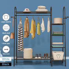 Cosway metal garment rack free standing closet organizer w/5 shelves hanging bar. Buy Metal Closet System Storage Organizer Garment Rack Cloth Hanger Dry Shelf Stand At Affordable Prices Free Shipping Real Reviews With Photos Joom