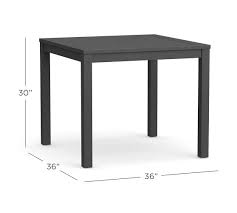 Shop outdoor patio tables by famous american manufacturers! Indio 36 Metal Square Patio Dining Table Slate Pottery Barn