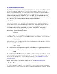 The Ultimate Resume Guide For Freshers