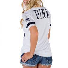 Dallas Cowboys Pink V Neck Jersey Dallas Cowboys Shirts Dallas Cowboys Cowboys