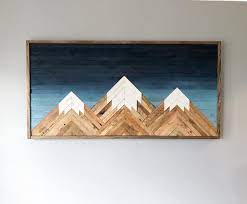 Mountain Wood Wall Art Decor Etsy Mountain Wood Art Wood Wall Art Decor Etsy Wall Art
