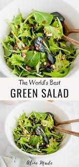 Simple Green Salad My Favorite Recipe Easy Green Salad Recipes Spring Salad Recipes Green Salad Recipes