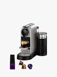 Make coffee quickly and easily with warm or cold creamy milk warranty repair of nespresso coffee machines. Nespresso Citiz Milk Coffee Machine By Krups With Milk Frother Silver At John Lewis Partners